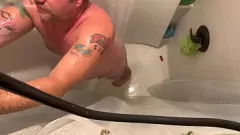 Play Chubby Bear Gets a Steamy Shower Surprise with a Hard Jerk-Off Session