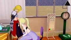 Abspielen Schneller Handjob mit dem Anime-Teenager Edward Winry von Fullmetal Alchemist